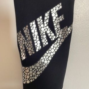 Nike foil logo leggings